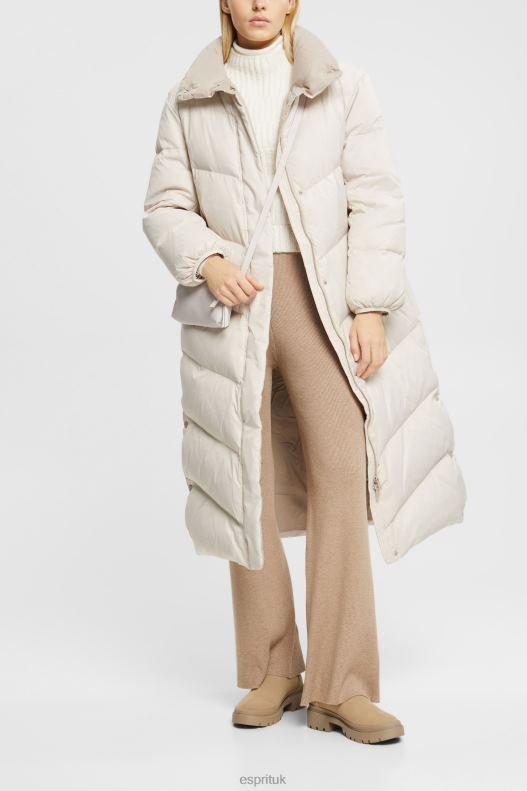 Esprit High-rise rib knit trousers Women Taupe Trousers & Pants P0D0X467 - Image 2