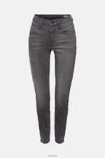 Esprit High-rise shaping jeans Women Grey Dark Wash Denim P0D0X342 - Image 5