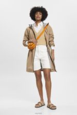 Esprit High-rise shorts Women Off White Shorts P0D0X264 - Image 2