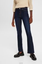 Esprit High-rise skinny bootcut jeans Women Blue Dark Wash Denim P0D0X338