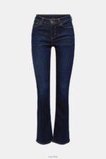 Esprit High-rise skinny bootcut jeans Women Blue Dark Wash Denim P0D0X338 - Image 5
