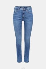 Esprit High-rise skinny jeans with TENCEL Women Blue Medium Wash Denim P0D0X322 - Image 5