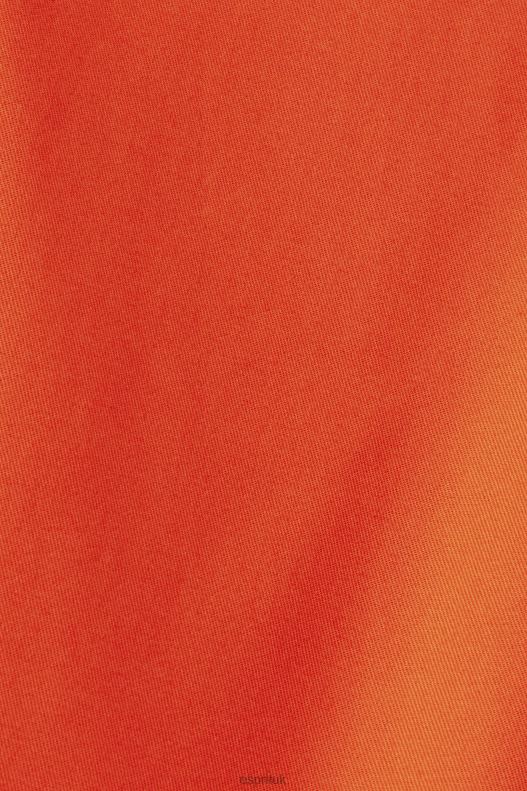Esprit High-rise slim fit trousers Women Orange Red Trousers & Pants P0D0X270 - Image 4