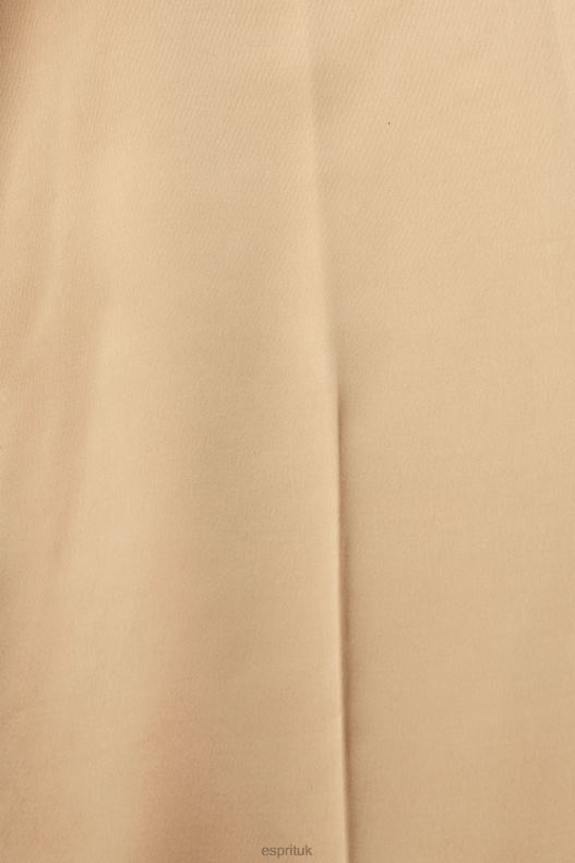 Esprit High-rise split hem trousers Women Cream Beige Trousers & Pants P0D0X326 - Image 4