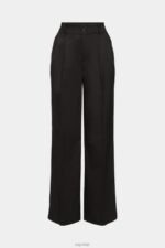 Esprit High rise wide leg trousers Women Black Trousers & Pants P0D0X246 - Image 5
