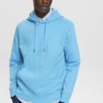 Esprit Hooded sweatshirt made of recycled material Men Turquoise Sweatshirts & Hoodies P0D0X682