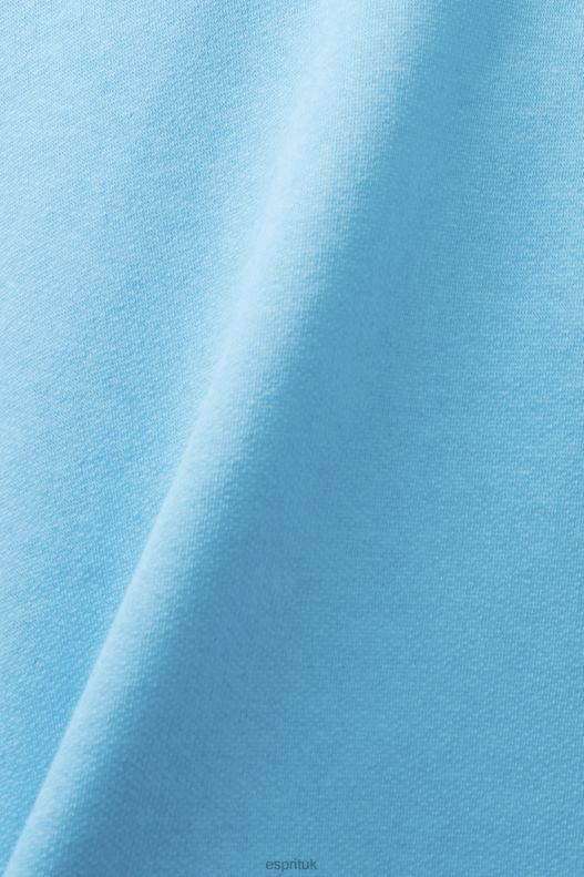 Esprit Hooded sweatshirt made of recycled material Men Turquoise Sweatshirts & Hoodies P0D0X682 - Image 4