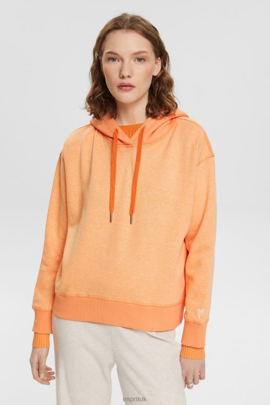Esprit Hoodie with heart Women Golden Orange Sweatshirts & Hoodies P0D0X353 - Image 1