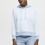 Esprit Hoodie with heart Women Pastel Blue Sweatshirts & Hoodies P0D0X352