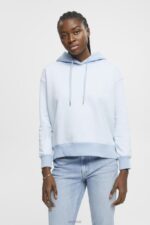 Esprit Hoodie with heart Women Pastel Blue Sweatshirts & Hoodies P0D0X352