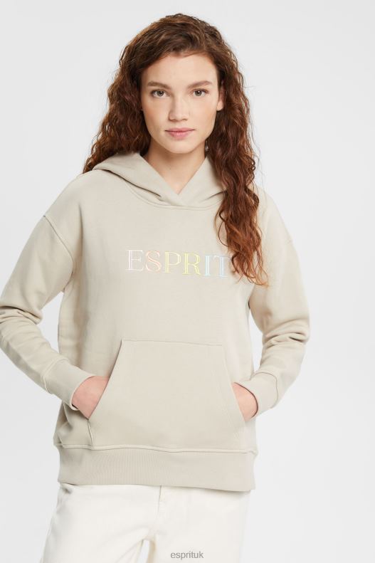 Esprit Hoodie with kangaroo pocket Women Light Taupe Sweatshirts & Hoodies P0D0X350 - Image 1