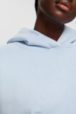 Esprit Hoodie with kangaroo pocket Women Pastel Blue Sweatshirts & Hoodies P0D0X351 - Image 3