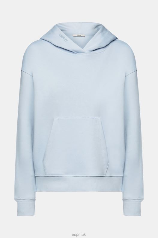 Esprit Hoodie with kangaroo pocket Women Pastel Blue Sweatshirts & Hoodies P0D0X351 - Image 5
