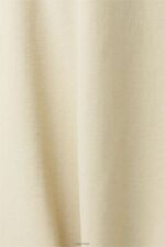 Esprit Hoodie with logo chest print Men Beige Sweatshirts & Hoodies P0D0X639 - Image 4