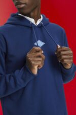 Esprit Hoodie with logo chest print Men Ink Sweatshirts & Hoodies P0D0X641 - Image 3