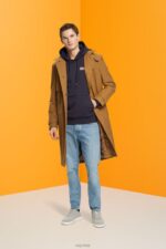 Esprit Hoodie with small logo print Men Navy Sweatshirts & Hoodies P0D0X827 - Image 2