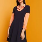 Esprit Jersey mini dress Women Navy Dresses P0D0X61