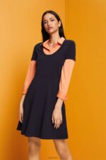 Esprit Jersey mini dress Women Navy Dresses P0D0X61