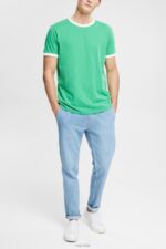 Esprit Jersey T-shirt Men Green T-Shirts P0D0X955 - Image 2