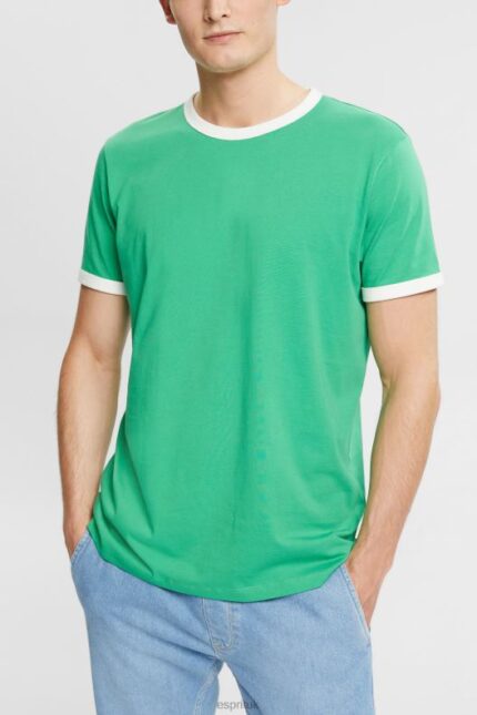 Esprit Jersey T-shirt Men Green T-Shirts P0D0X955