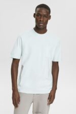 Esprit Jersey t-shirt Men Light Aqua Green T-Shirts P0D0X747