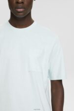 Esprit Jersey t-shirt Men Light Aqua Green T-Shirts P0D0X747 - Image 3