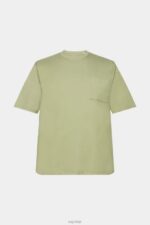 Esprit Jersey t-shirt Men Light Khaki T-Shirts P0D0X746 - Image 5