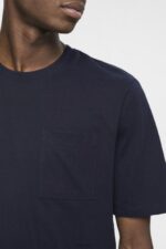 Esprit Jersey t-shirt Men Navy T-Shirts P0D0X681 - Image 3