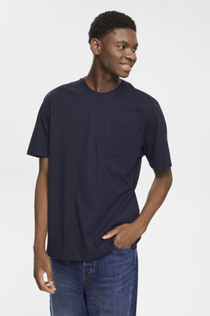 Esprit Jersey t-shirt Men Navy T-Shirts P0D0X681