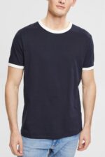 Esprit Jersey T-shirt Men Navy T-Shirts P0D0X956