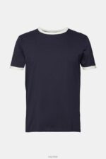 Esprit Jersey T-shirt Men Navy T-Shirts P0D0X956 - Image 5