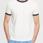 Esprit Jersey T-shirt Men Off White T-Shirts P0D0X954