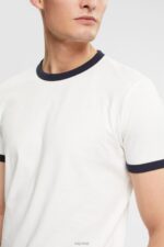 Esprit Jersey T-shirt Men Off White T-Shirts P0D0X954 - Image 3