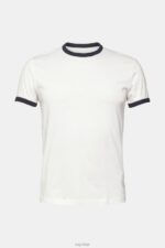 Esprit Jersey T-shirt Men Off White T-Shirts P0D0X954 - Image 5