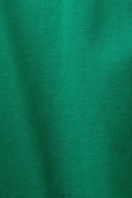 Esprit Jersey T-shirt with print, 100% cotton Men Dark Green T-Shirts P0D0X584 - Image 4