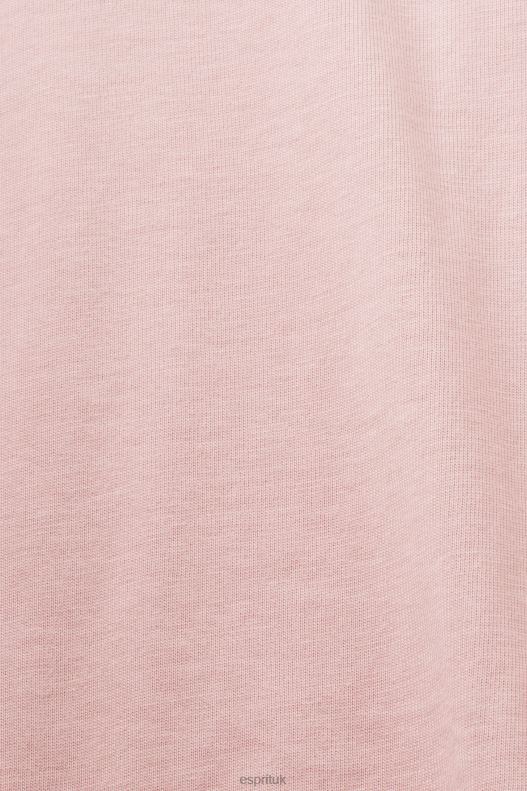 Esprit Jersey T-shirt with print, 100% cotton Men Old Pink T-Shirts P0D0X586 - Image 4