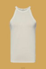 Esprit Jersey tank top Women Dusty Green Tank P0D0X261 - Image 5