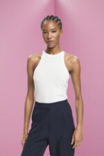 Esprit Jersey tank top Women Off White Tank P0D0X241