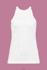 Esprit Jersey tank top Women Off White Tank P0D0X241 - Image 5