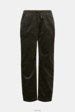 Esprit Jogger style corduroy trousers Men Dark Khaki Trousers & Pants P0D0X332 - Image 5