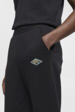 Esprit Joggers with logo print Men Black Joggers P0D0X663 - Image 3
