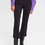 Esprit Kick flared trousers Women Black Trousers & Pants P0D0X440