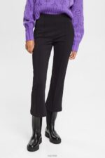 Esprit Kick flared trousers Women Black Trousers & Pants P0D0X440