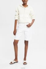 Esprit Knit hooded jumper Women Off White Sweaters P0D0X563 - Image 2