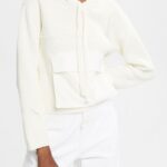 Esprit Knit hooded jumper Women Off White Sweaters P0D0X563