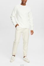 Esprit Knit jumper Men Off White Sweaters P0D0X839 - Image 2