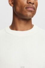 Esprit Knit jumper Men Off White Sweaters P0D0X839 - Image 3