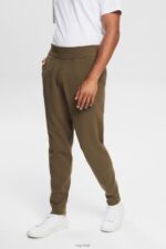 Esprit Knit tracksuit bottoms Men Khaki Green Trousers & Pants P0D0X908