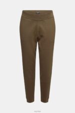 Esprit Knit tracksuit bottoms Men Khaki Green Trousers & Pants P0D0X908 - Image 5