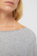 Esprit Knitted bat sleeve jumper Women Medium Grey Sweaters P0D0X544 - Image 3